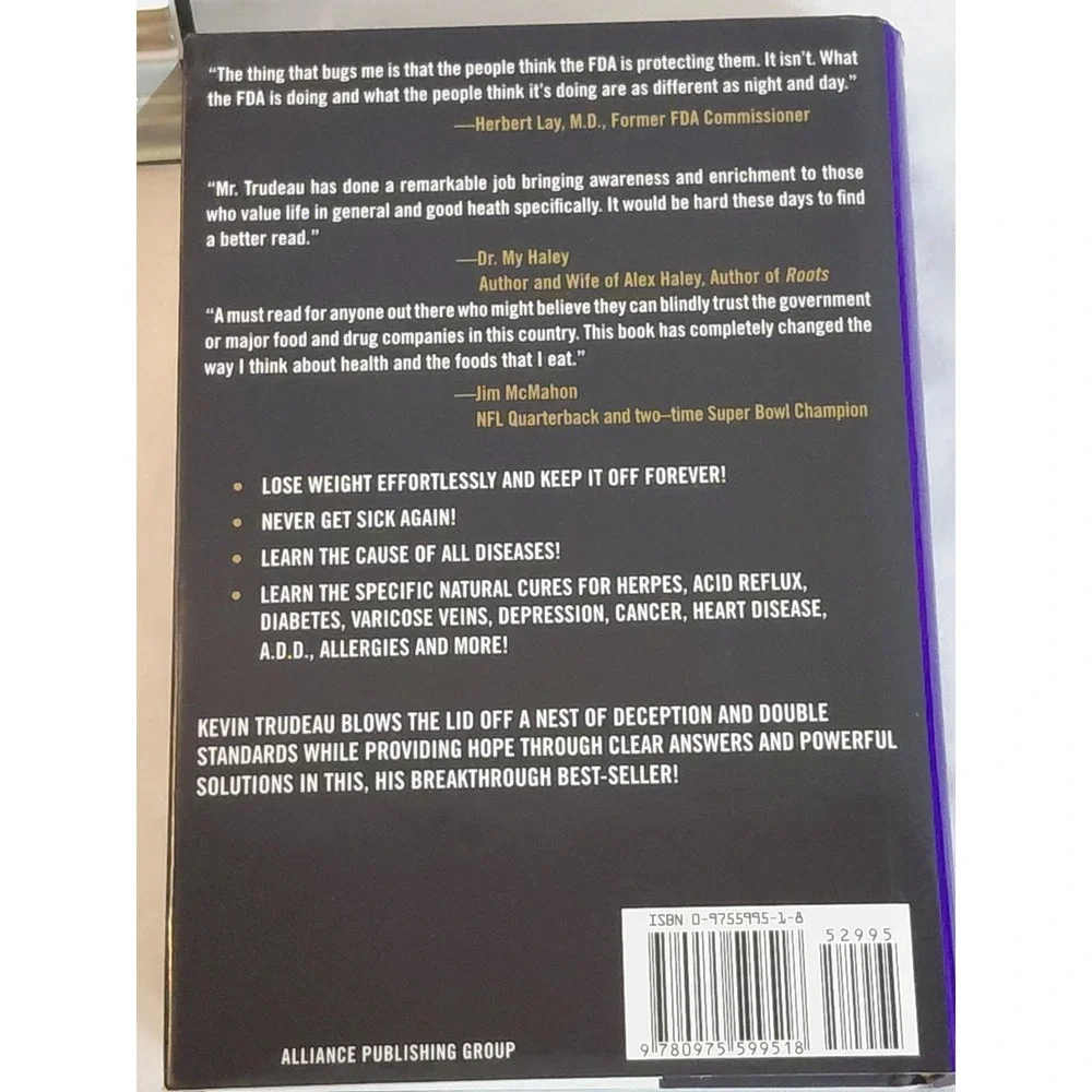 Kevin Trudeau Natural Cures Book Lot 2 More Natural Cures Revealed Health HC